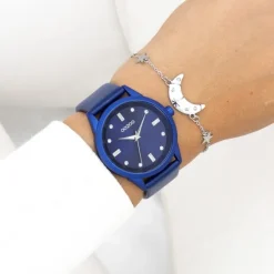 Oozoo Damen Armbanduhr Timepieces Analog Leder blau UOC11288