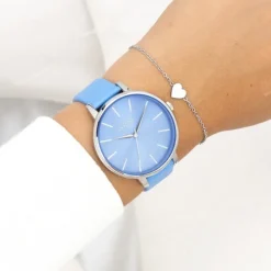 Oozoo Damen Armbanduhr Timepieces Analog Leder blau UOC11296