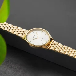 Oozoo Damen Armbanduhr Timepieces Analog Metall gold UOC9985A