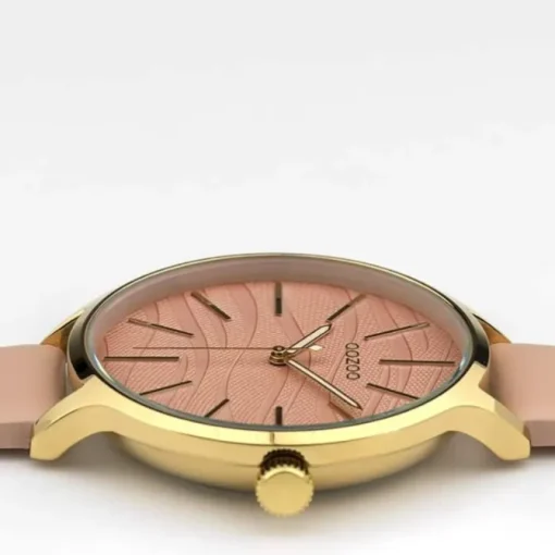 Oozoo Damen Armbanduhr Timepieces Analog Leder rosa UOC10121