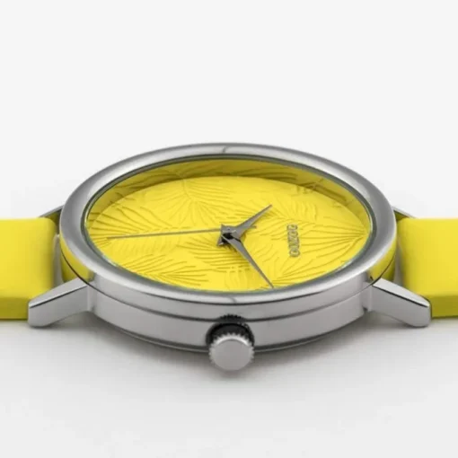Oozoo Damen Armbanduhr Timepieces Analog Leder gelb UOC10169
