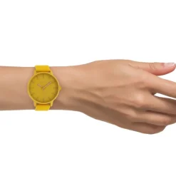Oozoo Damen Armbanduhr Timepieces Analog Leder gelb UOC10380