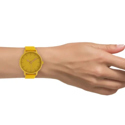 Oozoo Damen Armbanduhr Timepieces Analog Leder gelb UOC10380
