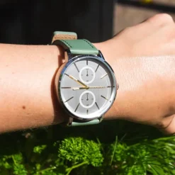 Oozoo Damen Armbanduhr Timepieces Analog Leder grün UOC10586
