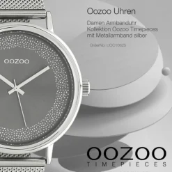 Oozoo Damen Armbanduhr Timepieces Analog Metall silber UOC10625