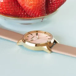 Oozoo Damen Armbanduhr Timepieces Analog Leder rose UOC10727