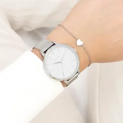 Oozoo Damen Armbanduhr Timepieces Analog Metall silber UOC11362