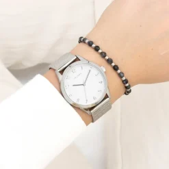 Oozoo Damen Armbanduhr Timepieces Analog Metall silber UOC11320