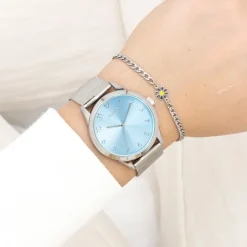 Oozoo Damen Armbanduhr Timepieces Analog Metall silber UOC11321