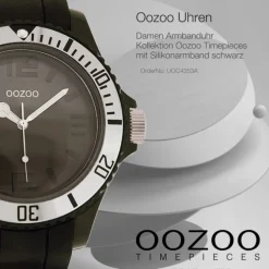 Oozoo Damen Armbanduhr Timepieces Analog Silikon schwarz UOC4353A