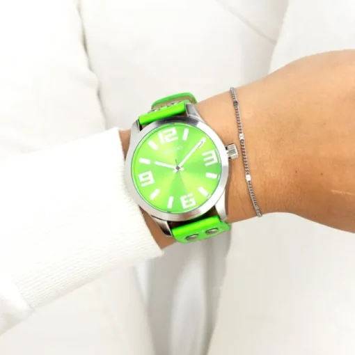 Oozoo Damen Armbanduhr Timepieces Analog Leder grün UOC1070A