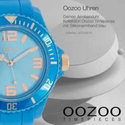 Oozoo Damen Armbanduhr Timepieces Analog Silikon blau UOC5057A