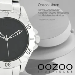 Oozoo Damen Armbanduhr Timepieces Analog Metall silber UOC5301A