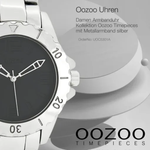 Oozoo Damen Armbanduhr Timepieces Analog Metall silber UOC5301A
