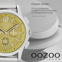 Oozoo Damen Armbanduhr Timepieces Analog Metall silber UOC9105A