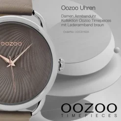 Oozoo Damen Armbanduhr Timepieces Analog Leder braun UOC9162A