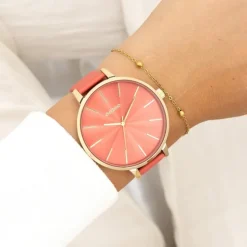 Oozoo Damen Armbanduhr Timepieces Analog Leder sienna UOC11255