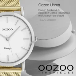 Oozoo Damen Armbanduhr Timepieces Analog Metall gold UOC9994A