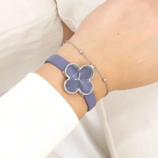 Oozoo Damen Armbanduhr Timepieces Analog Lederband blau UOC11522