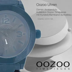 Oozoo Damen Armbanduhr Timepieces Analog Plastik dunkelblau UOC4118A