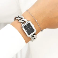 Oozoo Damen Armbanduhr Timepieces Analog Metall silber UOC11271