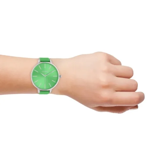 Oozoo Damen Armbanduhr Timepieces C10983 Analog Leder grün UOC10983
