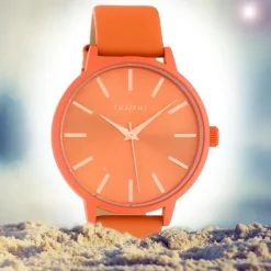 Oozoo Damen Armbanduhr Timepieces C10614 Analog Leder orange UOC10614