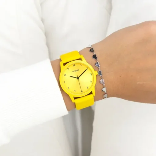 Oozoo Damen Armbanduhr Timepieces Analog Leder gelb UOC11167