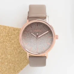 Oozoo Damen Armbanduhr Timepieces C10937 Analog Leder braun taupe UOC10937