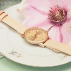 Oozoo Damen Armbanduhr Timepieces Analog Leder pink UOC11151