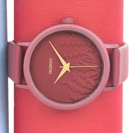 Oozoo Damen Armbanduhr Timepieces Analog Leder violett UOC10609