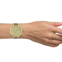 Oozoo Damen Armbanduhr Timepieces Analog Leder grün UOC9170A