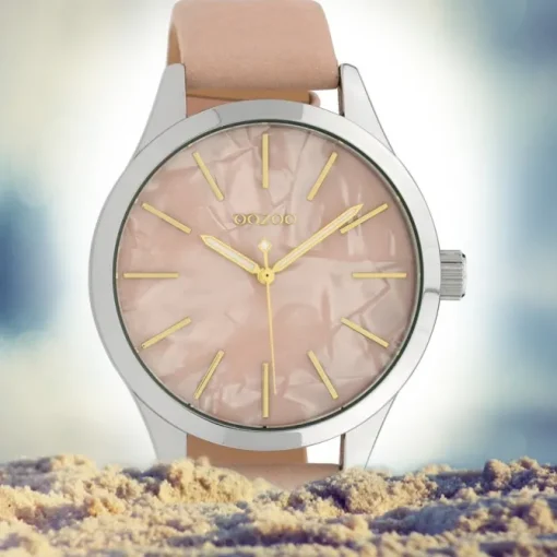 Oozoo Damen Armbanduhr Timepieces C10072 Quarzwerk Leder rosa UOC10072