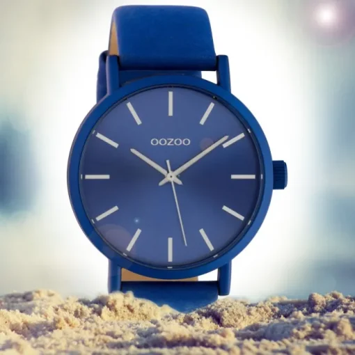 Oozoo Damen Armbanduhr Timepieces C10452 Analog Leder blau UOC10452
