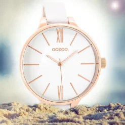 Oozoo Damen Armbanduhr Timepieces C9540 Analog Edelstahl weiß UOC9540