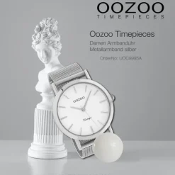 Oozoo Damen Armbanduhr Timepieces Analog Metall silber UOC9995A