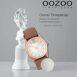 Oozoo Damen Armbanduhr Timepieces Analog Leder braun UOC10192