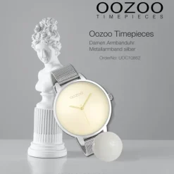 Oozoo Damen Armbanduhr Timepieces Analog Metall silber UOC10862