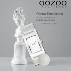 Oozoo Damen Armbanduhr Timepieces Analog Metall silber UOC1996A