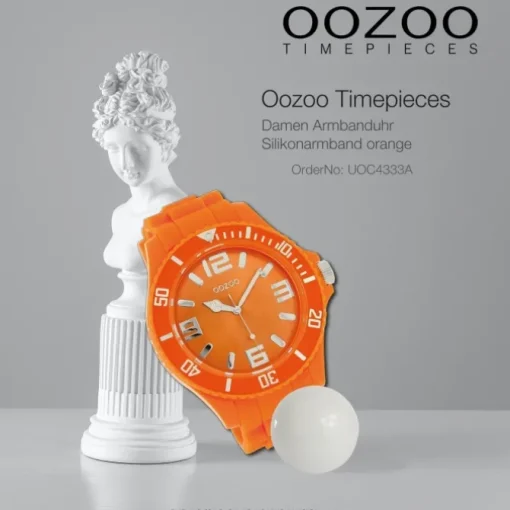 Oozoo Damen Armbanduhr Timepieces Analog Silikon orange UOC4333A