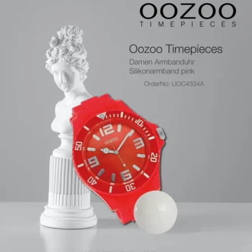Oozoo Damen Armbanduhr Timepieces Analog Silikon pink UOC4334A