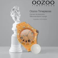 Oozoo Damen Armbanduhr Timepieces Analog Silikon orange UOC4348A