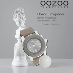 Oozoo Damen Armbanduhr Timepieces Analog Leder braun UOC4567A