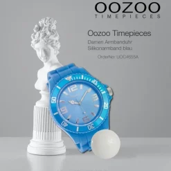 Oozoo Damen Armbanduhr Timepieces Analog Silikon blau UOC4655A