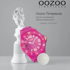 Oozoo Damen Armbanduhr Timepieces Analog Silikon pink UOC5027A
