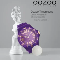 Oozoo Damen Armbanduhr Timepieces Analog Silikon lila UOC5031A