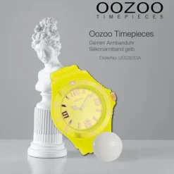 Oozoo Damen Armbanduhr Timepieces Analog Silikon gelb UOC5033A