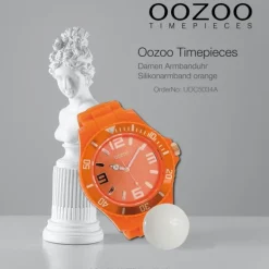 Oozoo Damen Armbanduhr Timepieces Analog Silikon orange UOC5034A