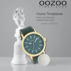 Oozoo Damen Armbanduhr Timepieces Analog Leder grün UOC8252A