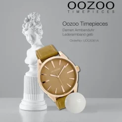 Oozoo Damen Armbanduhr Timepieces Analog Leder gelb UOC8361A
